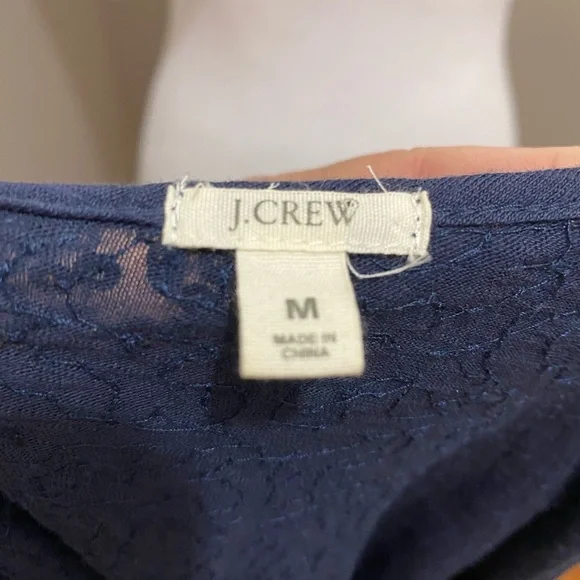 J. Crew Sequin Tank Top Blue Black - Picture 4 of 4